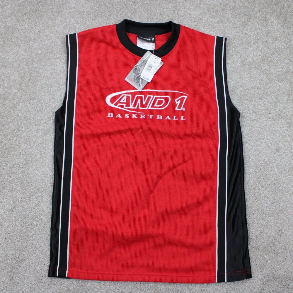 And 1 Basketball Jersey NWT‎ Youth Large (14/16) Red Polyester Pullover #1